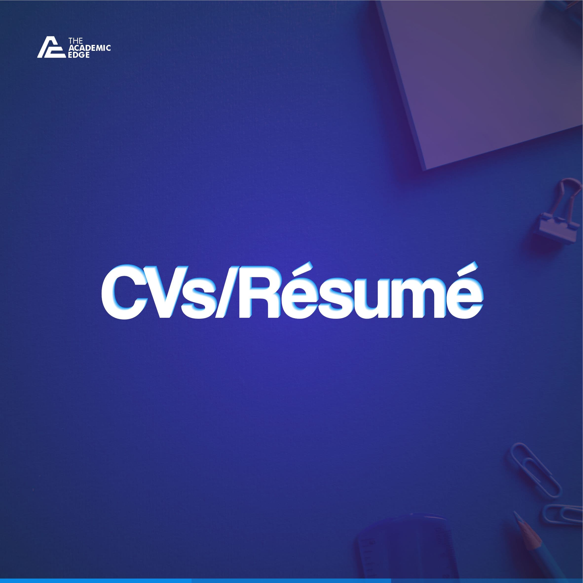 CVs and Resume